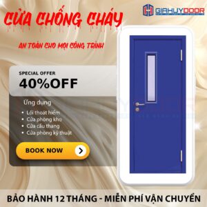 TỰ TIN BẢO VỆ NGÔI NHÀ CỦA BẠN VỚI CỬA THÉP CHỐNG CHÁY GIAHUYDOOR